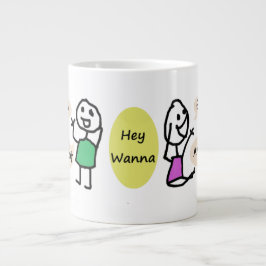 OK-Neustart & Go Away Jumbo-Tasse von RoseWrits