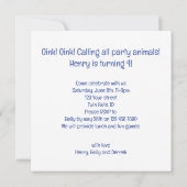 Ok! Ok! Alle Party einladen Einladung (Rückseite)