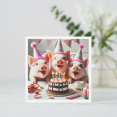 Ok! Ok! Alle Party einladen Einladung (Stehend Vorderseite)