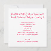 Ok! Ok! Alle Party einladen Einladung (Rückseite)