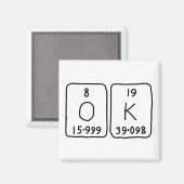 OK Periodenmagnetmagnet Magnet (Vorderseite/Rückseite)