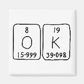 OK Periodenmagnetmagnet Magnet (Vorne)