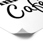 Ok Pero Primero Café Funny Kaffee Lover Spanisch Poster (Ecke)