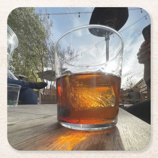 ok rechteckiger pappuntersetzer (Vorderseite)