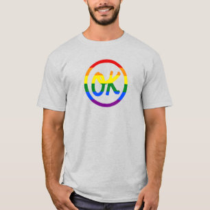 "OK to Be Gay" Regenbogen-T-Shirt T-Shirt