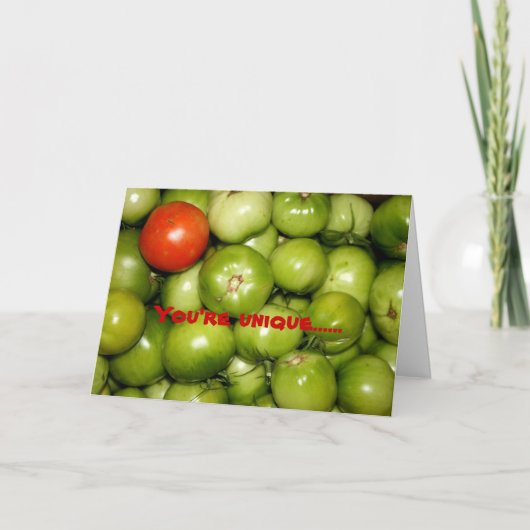 Ok to be Unique Jeder Anlass Grußkarte Karte (Vorderseite)