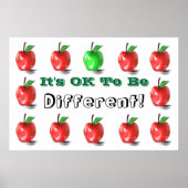 Ok, um anders zu sein! Plakatwerbung Poster (Vorne)
