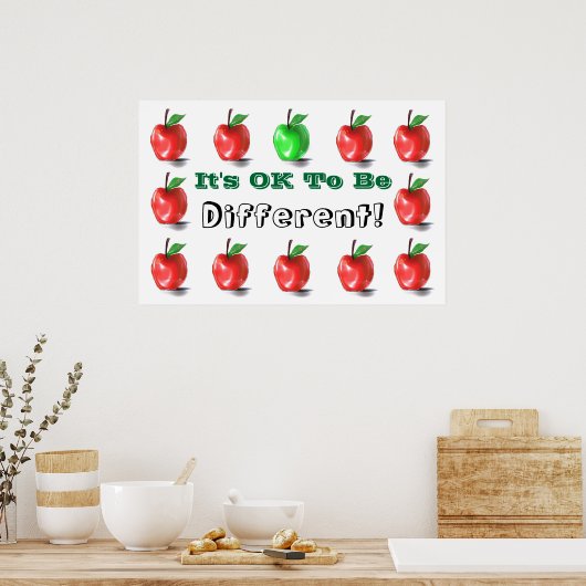 Ok, um anders zu sein! Plakatwerbung Poster (Küche)