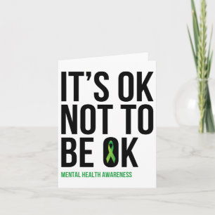 Ok, um nicht OK zu sein - Mental Health Awareness Karte