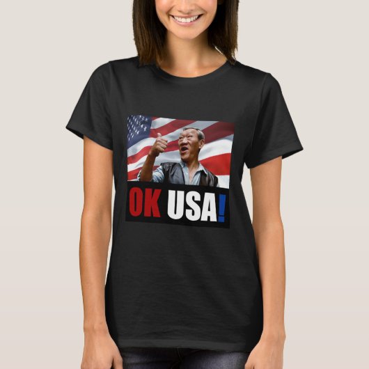 Ok Usa! Bloodsport 80's Movie T-Shirt (Vorderseite)