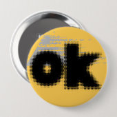 "OK Vibes - Simple & Bold" Button (Vorne & Hinten)