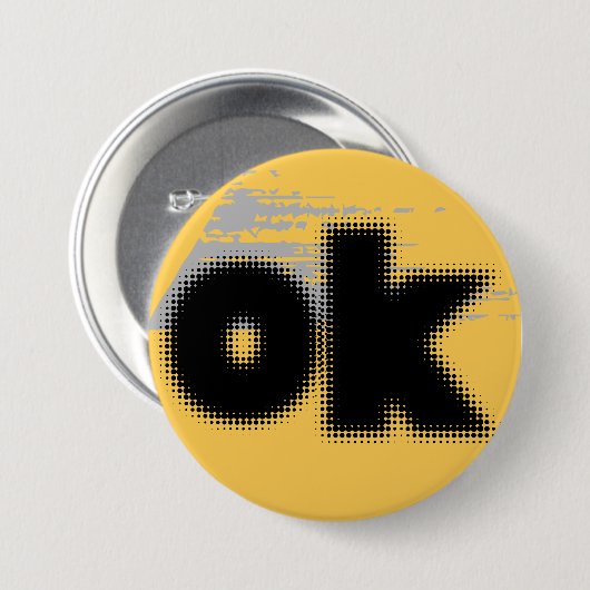 "OK Vibes - Simple & Bold" Button (Vorne & Hinten)