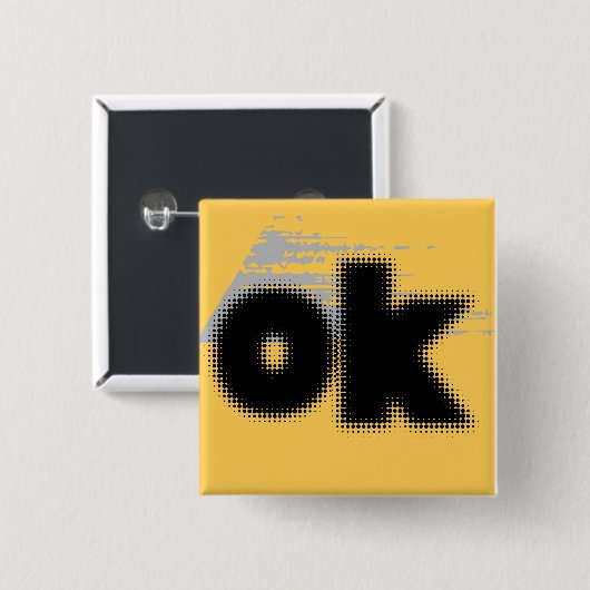 "OK Vibes - Simple & Bold" Button (Vorne & Hinten)
