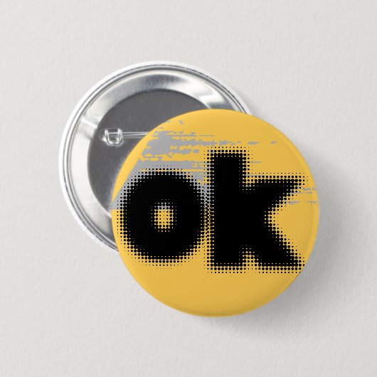 "OK Vibes - Simple & Bold" Button (Vorne & Hinten)