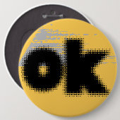 "OK Vibes - Simple & Bold" Button (Vorne & Hinten)