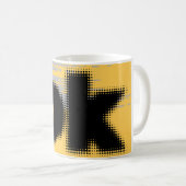 OK Vibes - Simple & Bold" Kaffeetasse (VorderseiteRechts)