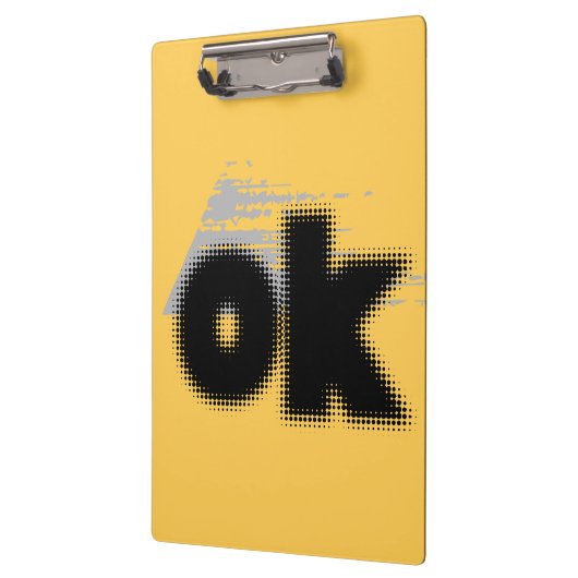 OK Vibes - Simple & Bold" Klemmbrett (Links)