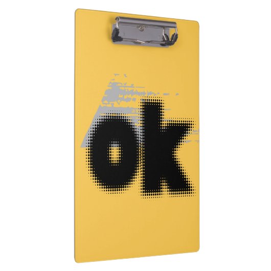 OK Vibes - Simple & Bold" Klemmbrett (Rechts)
