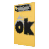 OK Vibes - Simple & Bold" Mini Klemmbrett (Gewinkelt2)