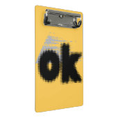 OK Vibes - Simple & Bold" Mini Klemmbrett (Schrägansicht)