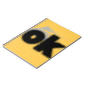 OK Vibes - Simple & Bold" Notizblock (Linke Seite)