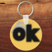 OK Vibes - Simple & Bold" Schlüsselanhänger (Vorderseite)