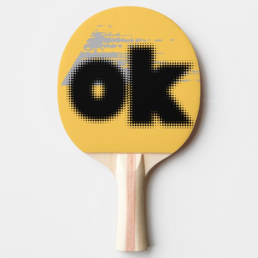 "OK Vibes - Simple & Bold" Tischtennis Schläger (Vorderseite)