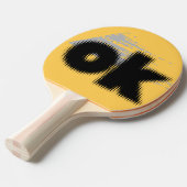 "OK Vibes - Simple & Bold" Tischtennis Schläger (Vorderseite)