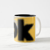 OK Vibes - Simple & Bold" Zweifarbige Tasse (VorderseiteRechts)