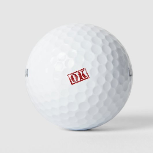 OK Written Golfball (Vorderseite)