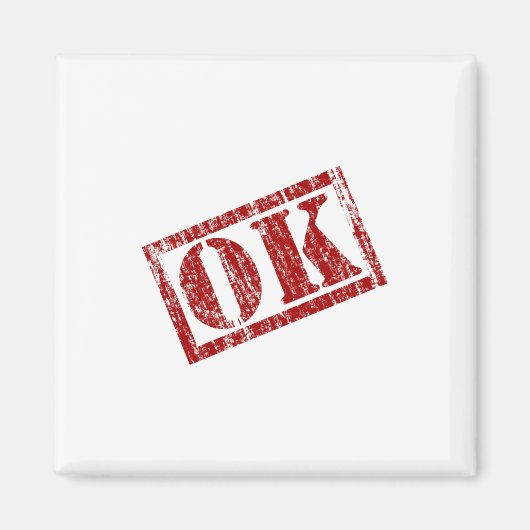 OK Written Magnet (Vorne)