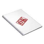 OK Written Notizblock (Rechte Seite)