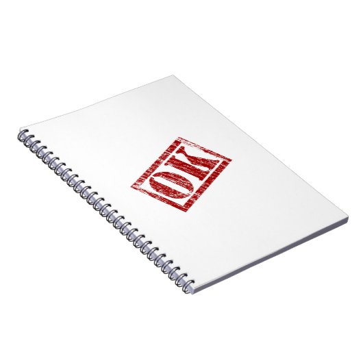 OK Written Notizblock (Rechte Seite)