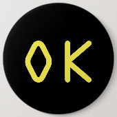 OK-Zeichen Button (Vorderseite)