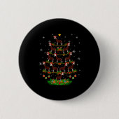 Oka Christmas Tree Funny Xmas Lover  Button (Vorderseite)