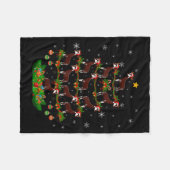 Oka Christmas Tree Funny Xmas Lover Fleecedecke (Vorderseite (Horizontal))