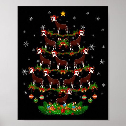 Oka Christmas Tree Funny Xmas Lover  Poster (Vorne)
