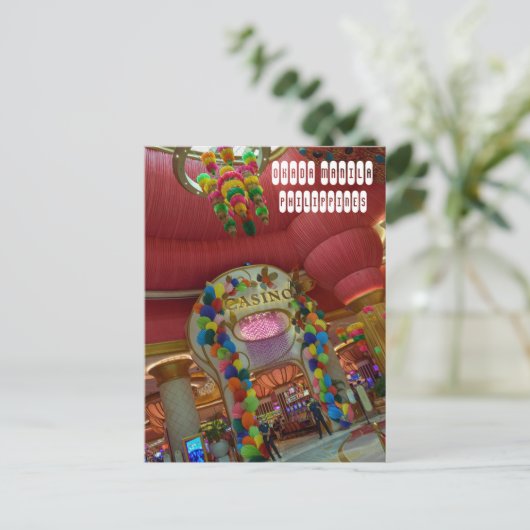 Okada Manila Postkarte (Stehend Vorderseite)