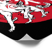 Okami Amaterasu Sonnengott Wolf Die Große Welle Vi Poster (Ecke)