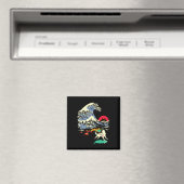 Okami Amaterasu Sun God Wolf The Great Wave Video Magnet (In Situ (Geschirrspüler))