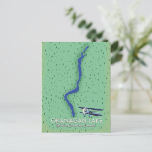 Okanagan Lake British Columbia Kanada Karte