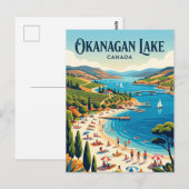 Okanagan Lake Kanada Postkarte (Vorne/Hinten)