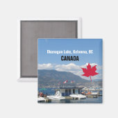Okanagan Lake, Kelowna, BC Canada Magnet (Vorderseite/Rückseite)