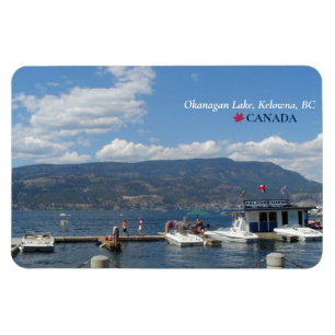 ©Okanagan Lake, Kelowna Marina, BC Kanada Magnet