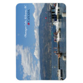 ©Okanagan Lake, Kelowna Marina, BC Kanada Magnet (Vertikal)