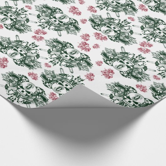 O'Kane Logo-Packpapier (Grün u. Rot) Geschenkpapier (Ecke)