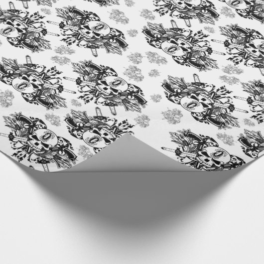 O'Kane Logo-Packpapier (Schwarzes u. Grau) Geschenkpapier (Ecke)