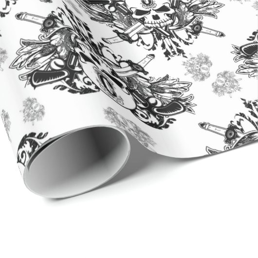 O'Kane Logo-Packpapier (Schwarzes u. Grau) Geschenkpapier (Rolleneckpunkt)