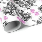 O'Kane Logo-Packpapier (Schwarzes u. Rosa) Geschenkpapier (Rolleneckpunkt)