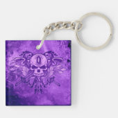 O'Kane Logo-Schlüsselanhänger (lila) Schlüsselanhänger (Rückseite)